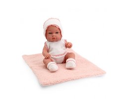 Tachan Baby Pop 30 cm – Babypop met Kanten Set & Accessoires – Roze