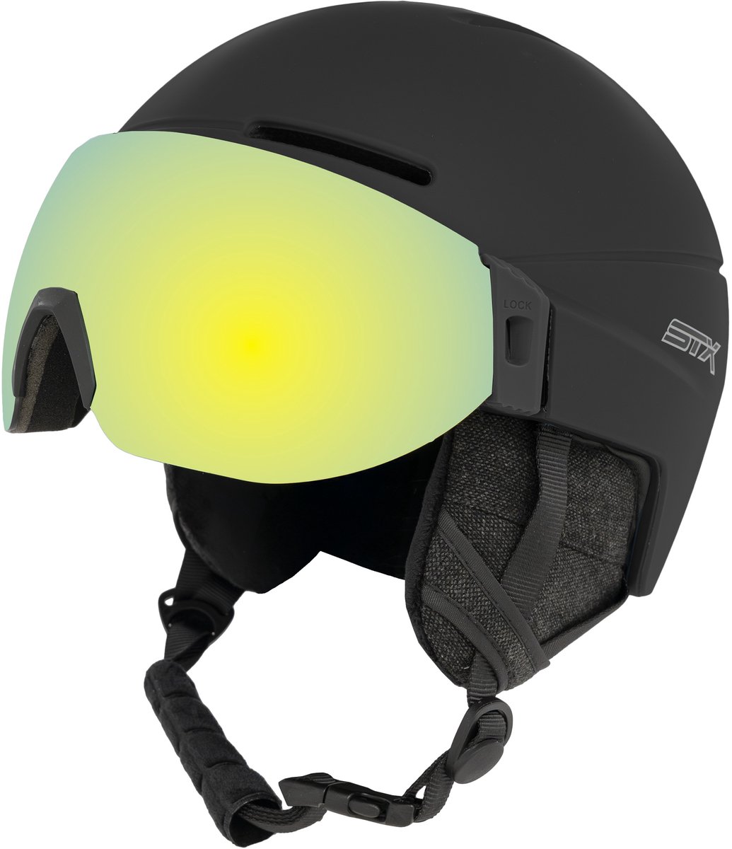 STX SNOW STX Helmet Stow Vizor Bk Matte Bk Unisex Skihelm - Matte Black