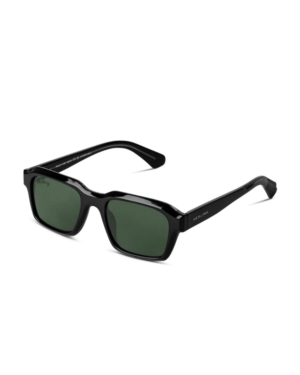 Herling - Elinor - Zonnebril - Jet Black - Unisex - UV400-bescherming- Inclusief luxe etui