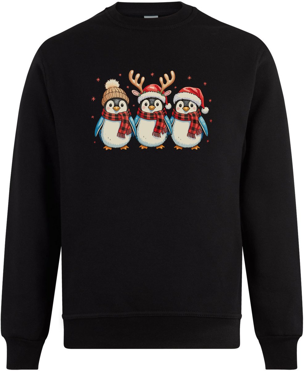 Kerst Pinguïns trui - kersttrui - foute kersttrui - Unisex - Kerst - Christmas - Feestdagen - Grappige trui - Kerstman - Foute kerst - Maat M