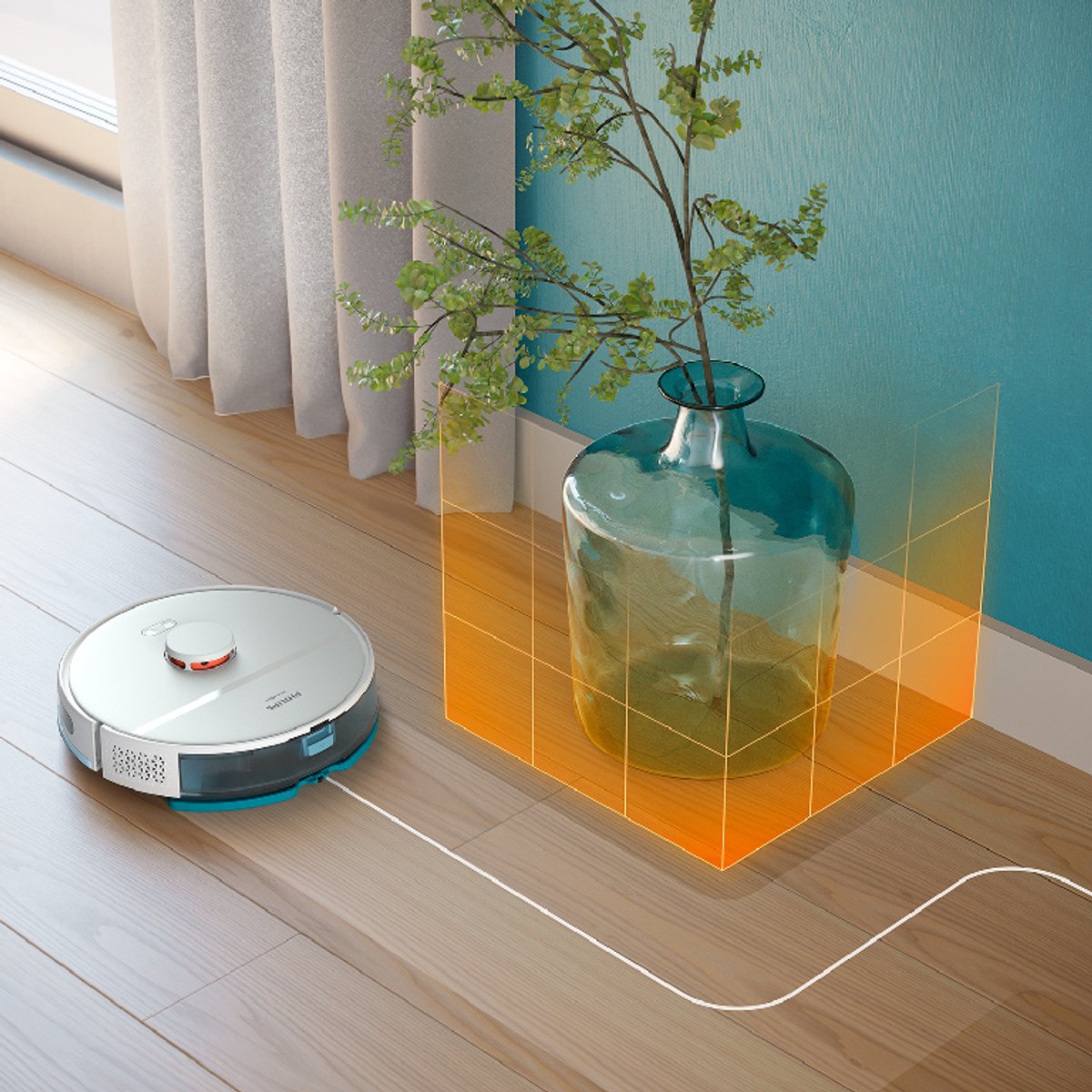 Philips HomeRun 2000-serie Robotstofzuiger Met Dweilfunctie – XU2000/25 – 6000 Pa Sterke Zuigkracht – Slimme Navigatie — afbeelding 6
