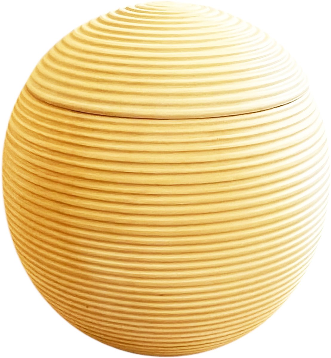 Eco Urn, 20x20cm, bolvorm, mangohout