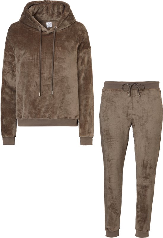 CityComfort Damespyjama's, fleecepyjama's met capuchon dames