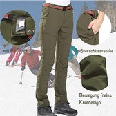 DLLDLGG Fleecegevoerde Waterdichte Broek, Warme Winterjoggingbroek