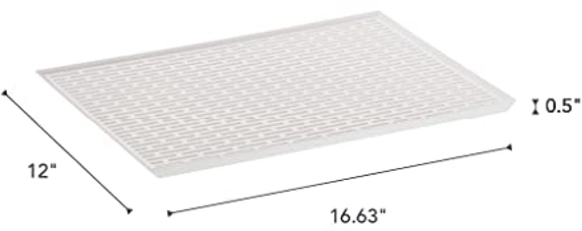 Glas & Mug Drainer - Wit ABS Houders voor Keuken | 42.5 x 30.7 cm