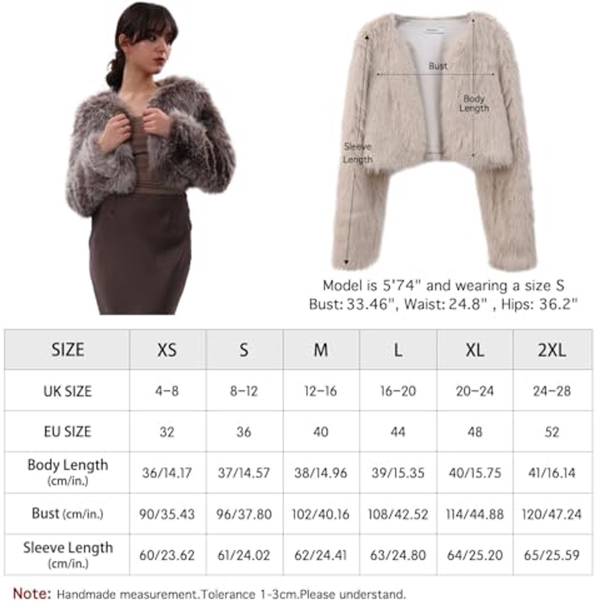 Dames jas korte capuchon imitatie bont jas imitatie fox haar lange mouw splicing jas | NL