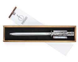 Forged Brute Fusil d’aiguisage Noir, Acier inoxydable