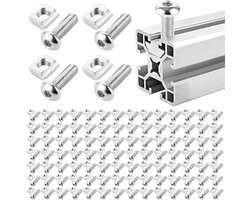 Plus - M5 Groefmoeren Set voor Aluminium Profiel 2020 Serie - 200 Stuks