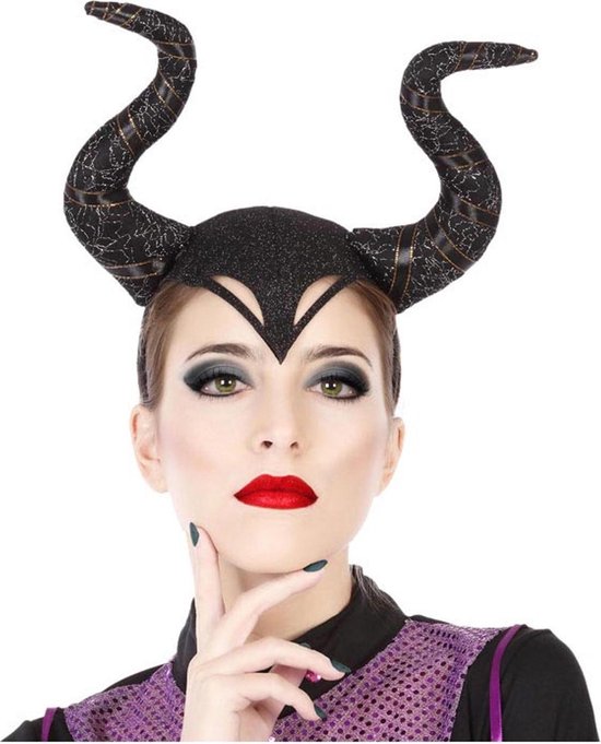 Atosa Bandeau Pour Cheveux Reine Sorciere Avec Cornes Pour Adulte Accessoires De Bol Com