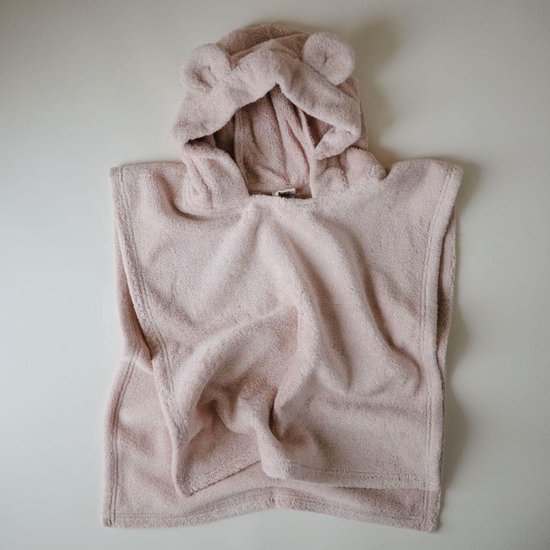Mushie Poncho Handdoek Beer Blush 1-3 jaar van Mushie — afbeelding 3