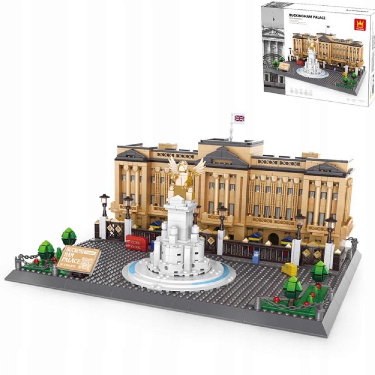 COIL Modelbouwpakketten, Architectuurmodel, Constructiespeelgoedblokken, Speelgoedbouwstenen, Buckingham Palace in Londen, 1695 onderdelen