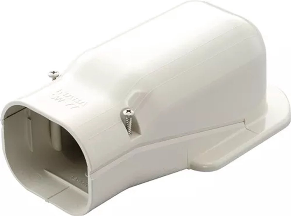 Muurafdekkap PVC Ivoor Inaba Denko SW-77-I 75 mm