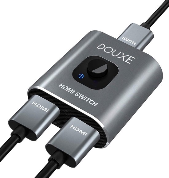Douxe HDMI Switch - 4K HDMI Switch - HDMI Switch voor TV, monitoren, game consoles - Zwart