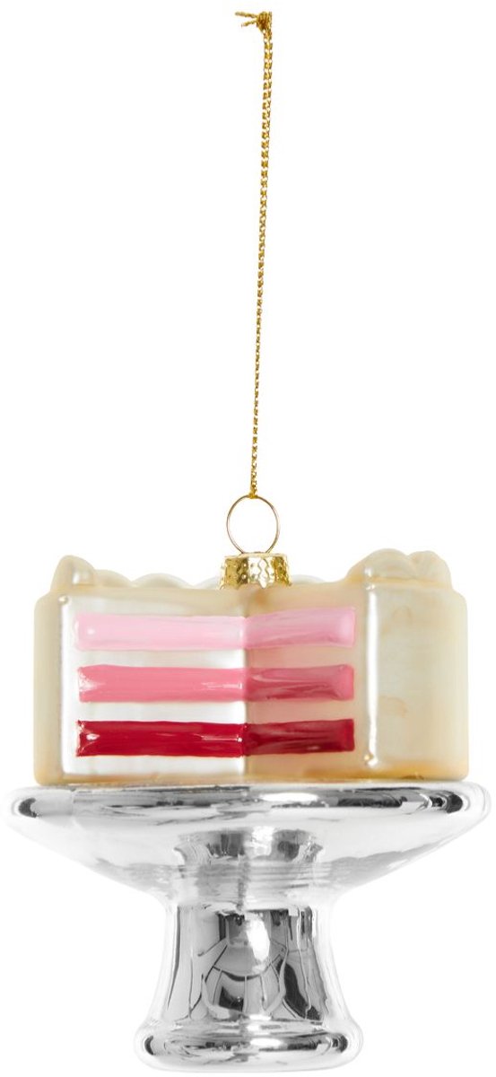 Yup in de boom - Gender reveal cake roze - Kerstornament