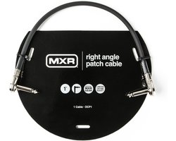 MXR DCP1 - Patchkabel - Haaks naar Haaks - 30cm - OFC Geleiders - Laag Profiel Stekkers - Zwart - Pedalboard