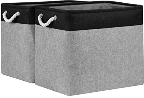 Curver Knit Effect Set van 5 Keuken, Woonkamer, Badkamer, Slaapkamer, Utility Rechthoekige Kleine Opbergmand 8 Liter - Oasis White