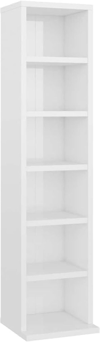 Cd-Kast Opslagkast voor Muziekcollectie in Hoogglans Wit