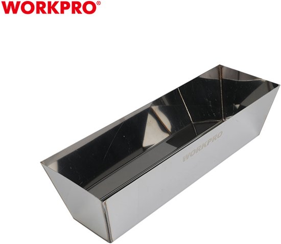 WORKPRO WP329025 Voegbak 300 mm – RVS Voegspecie- en Pleisterbak | Corrosiebestendig & Professioneel Gebruik