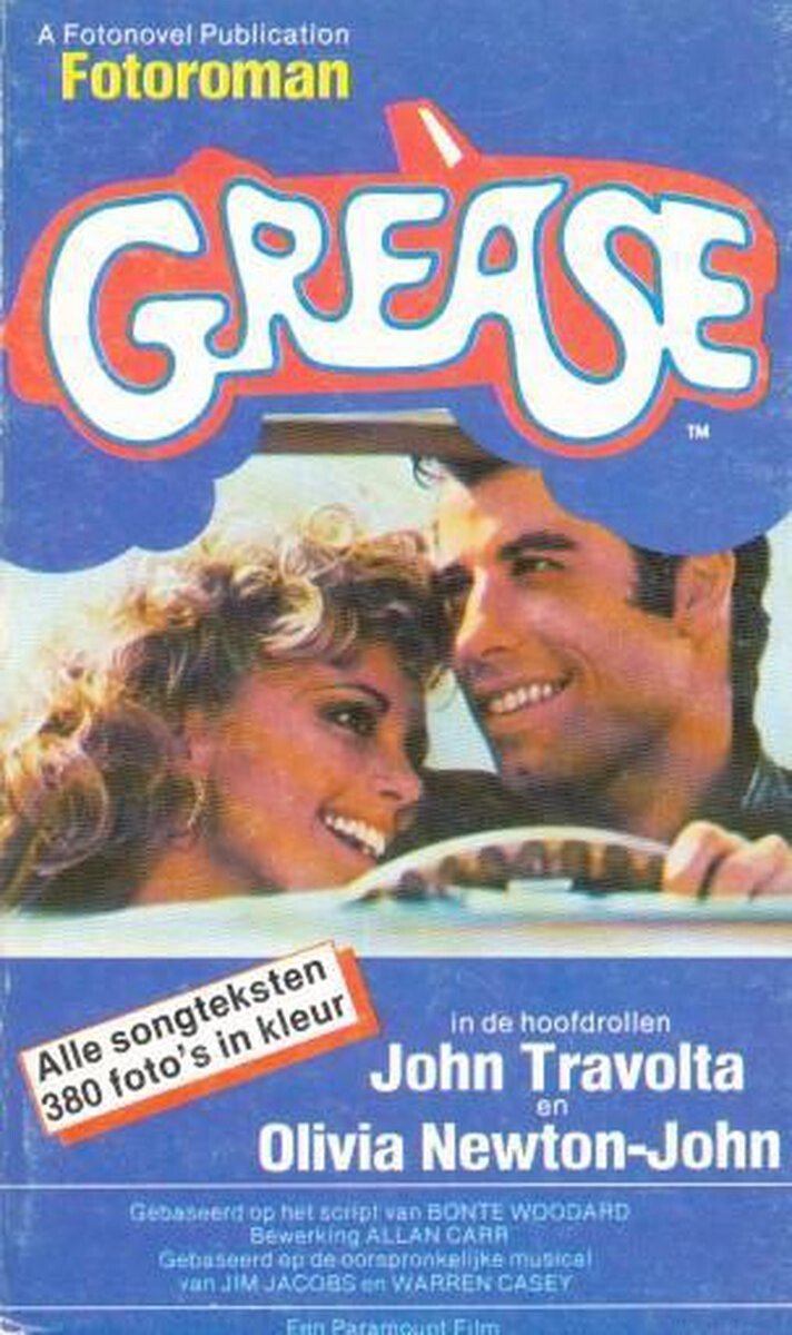 GREASE fotonobel 1978年 Grease fotoroman - Gebaseerd op script van Bonte Woodward | bol