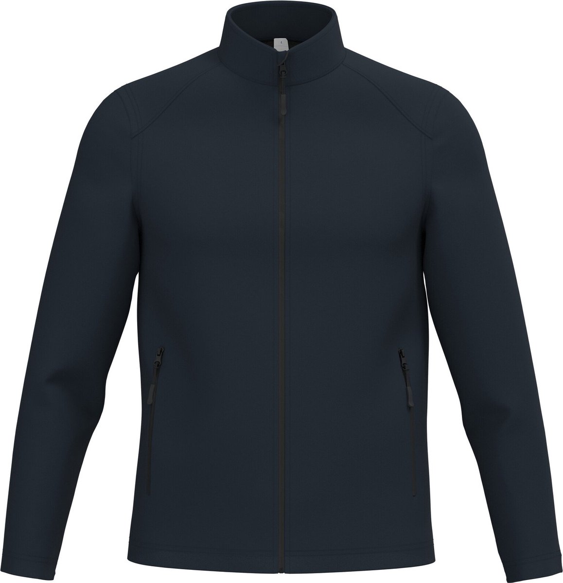 iDeal Basic Brand Heren Softshelljas 2 laags IB410 Ideal Marineblauw