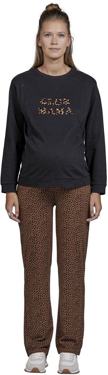 Vertbaudet Wijde zwangerschapsbroek met luipaardprint