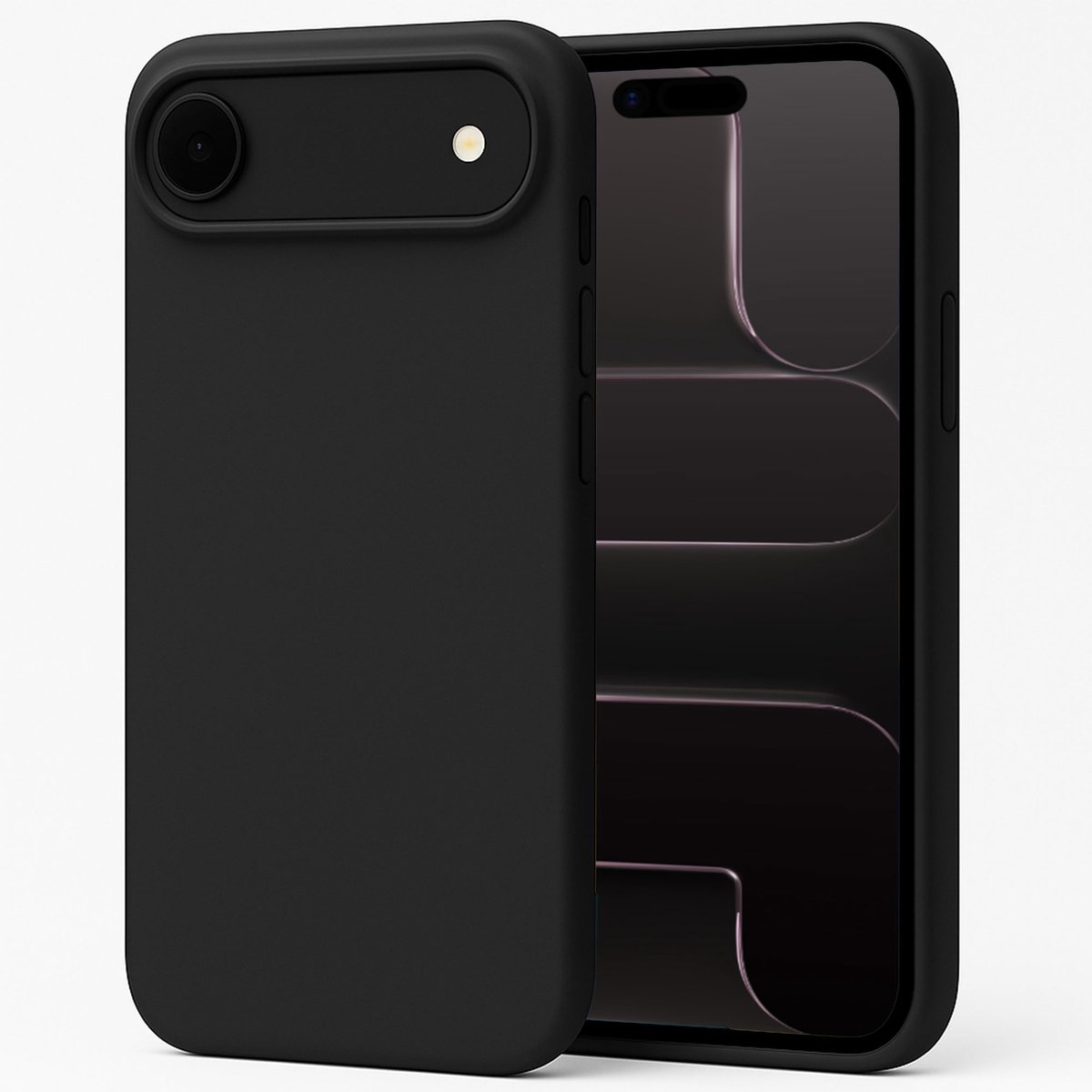 ChiGuard Hoesje Geschikt voor iPhone 17 Air - Hoesje- Back Cover Case - Zwart