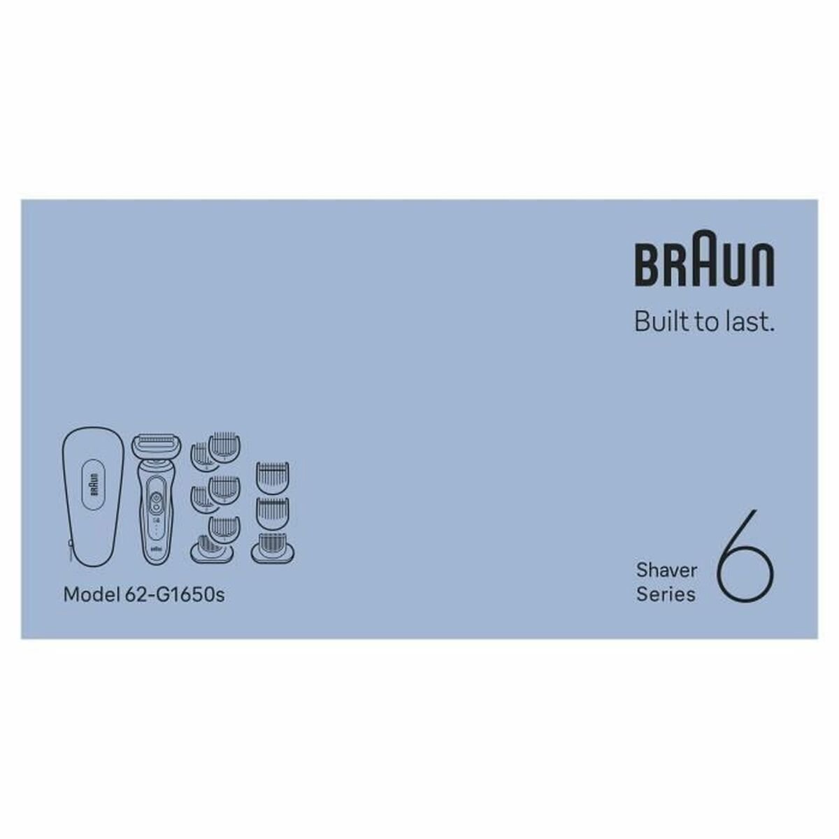 Braun Series 6 62-G1650s Elektrisch Scheerapparaat Zwart - afbeelding 2