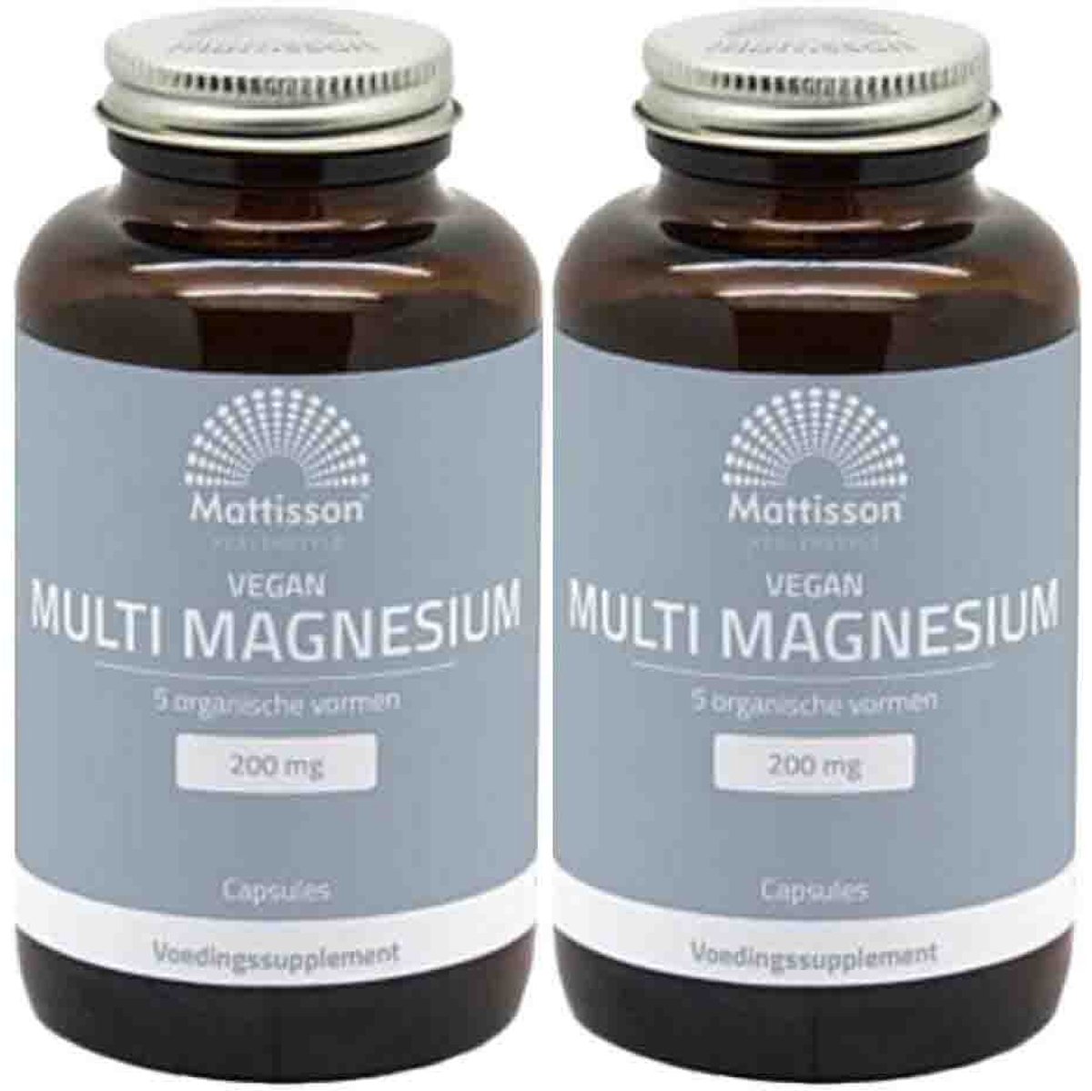 Mattisson - Magnesium Vegan Multi - 2 x 120 vegacapsules - Voordeelverpakking