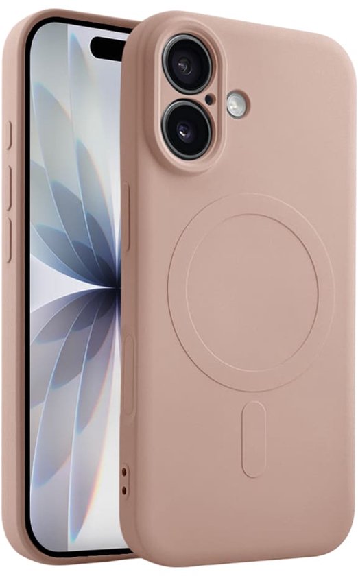 Casify Siliconen Hoesje geschikt voor MagSafe iPhone 17 Hoesje - Roze