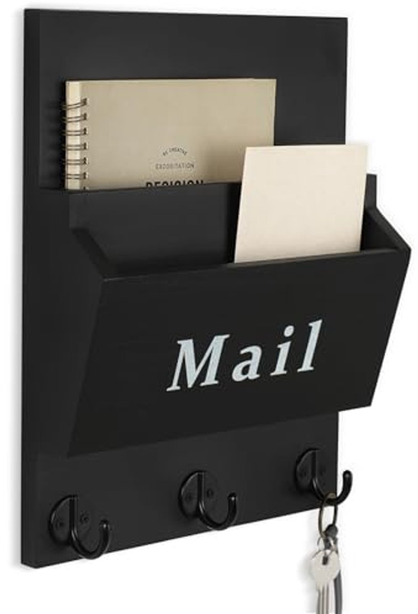 Decoratieve muur sleutelhanger met brievenorganizer - 9,8" x 12,5"