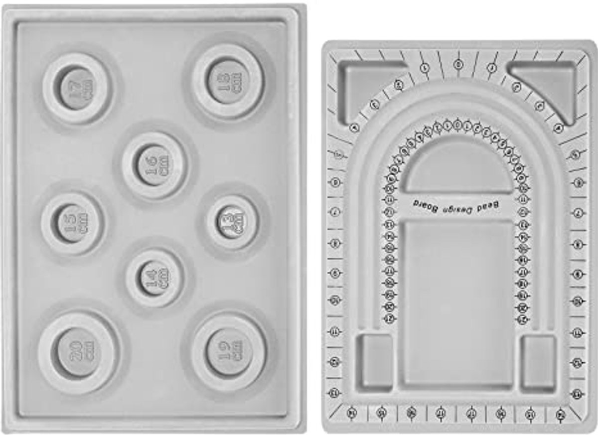 Design Board Armband Organiser - DIY Sieraden Maak Set met 2 Parel Tray