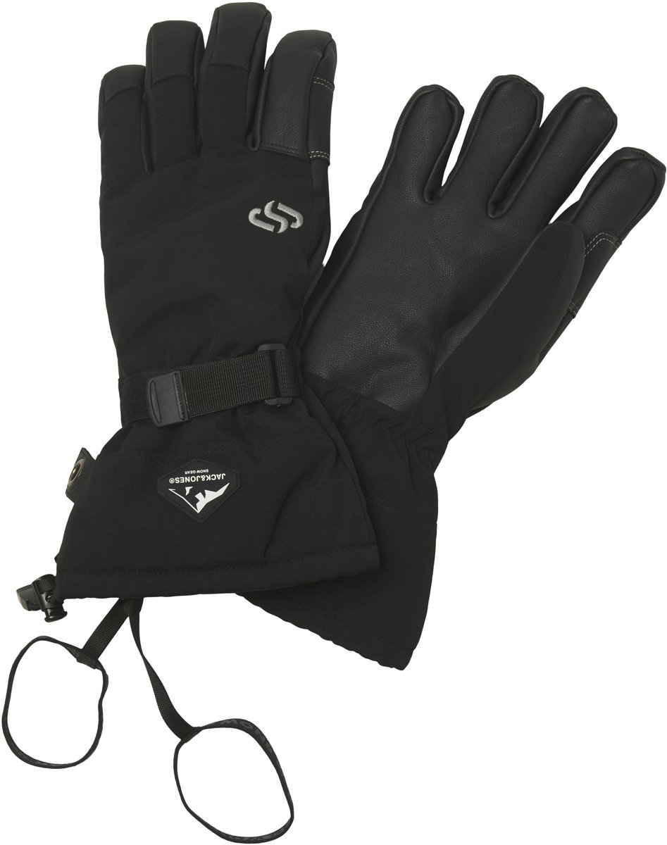 JACK&JONES JACWESLEY LONG SKI GLOVES AW26 Heren Handschoenen Zwart