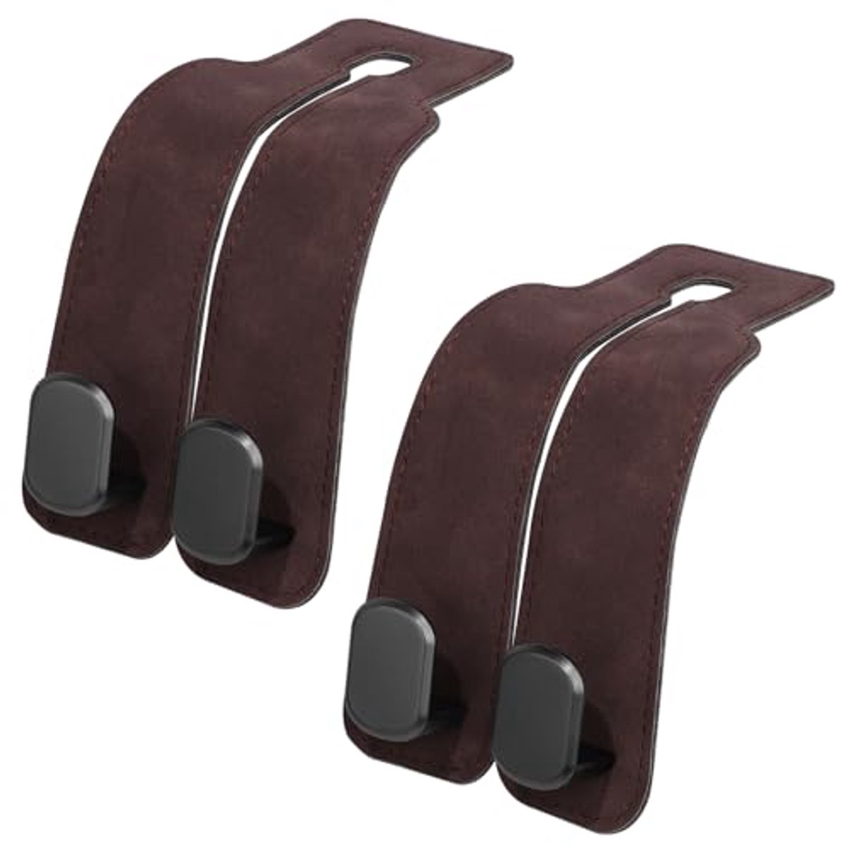 Image of 2 Stuks Autostoelhaken voor Hoofdsteun - Veilig en Handig voor in de Auto