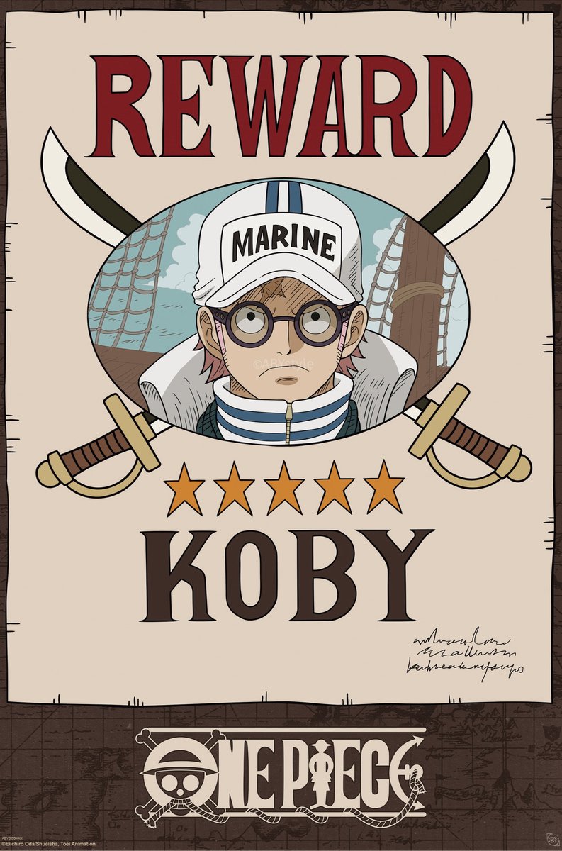 Poster One Piece Wanted - Koby Cross Guild 61x91,5cm