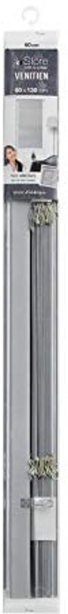Aluminium Jaloezie 60 x 130 cm voor Binnenruimtes - Zilverkleurig