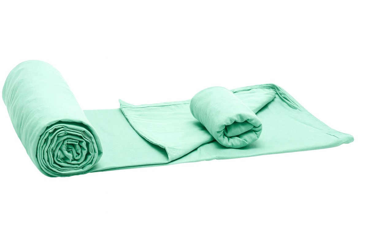 Verzwaringsdeken hoes eenpersoons 140 x 200cm - Mint - Rayon