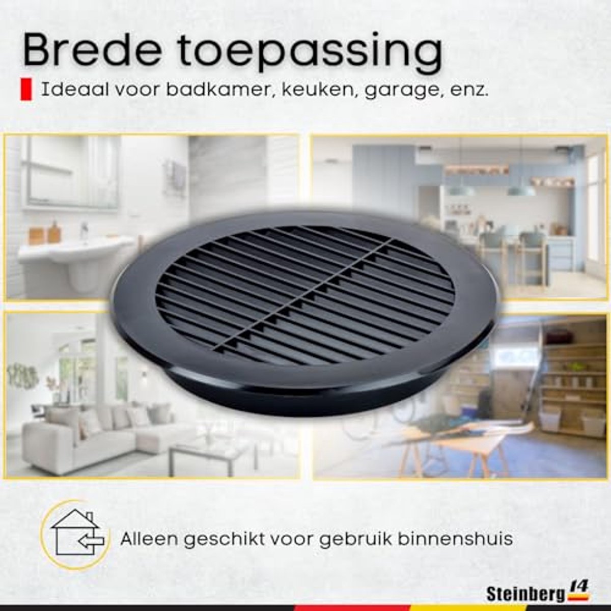 Rond Ventilatierooster Ø 150 mm - Kunststof Ventilatieoplossing