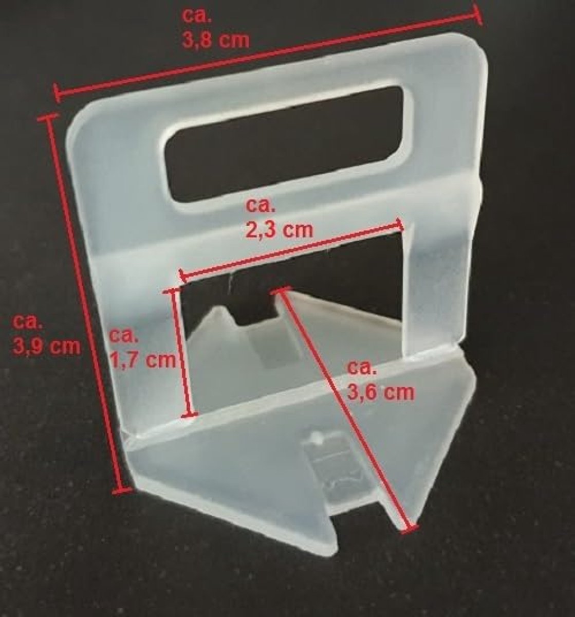 Trekclips 1,5 mm - 3000 stuks voor tegelnivelleringssysteem - Tegeldikte 3-12 mm