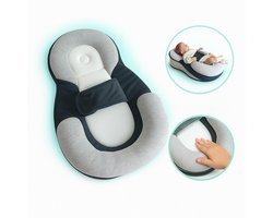 STARSTEPS® - Babynestje - Babynest - Ademend & Veilig - Anti Reflux - Incl. Matras - Wasbare hoes - 60×40×18 cm