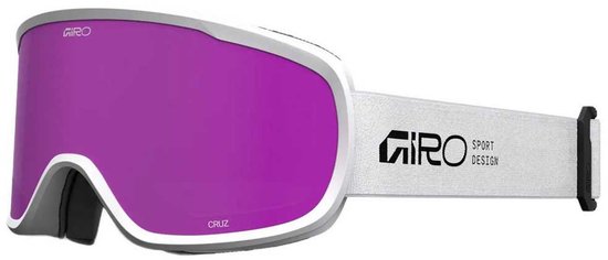 Giro Cruz Stacked Skibril Wit,Paars Amber Pink/CAT2 Man,Vrouw