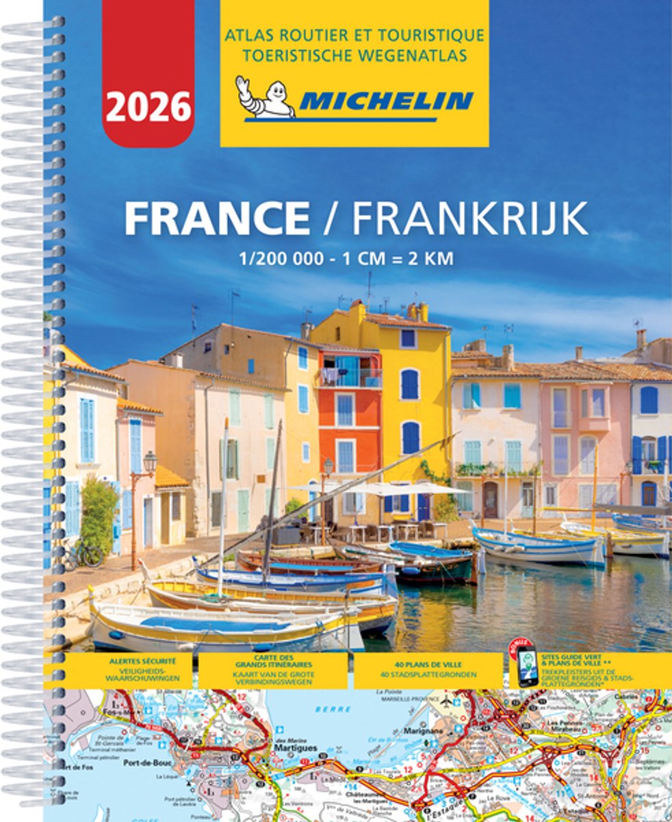 Omslag van Michelin atlas Frankrijk 2026