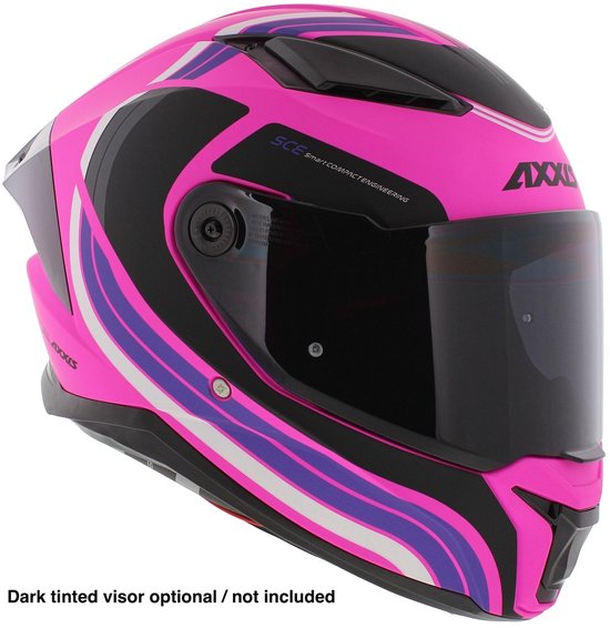 Casque intégral Axxis Panther SV Tribute rose mat L - Moto / Scooter / Cyclomoteur - Casque intégral femme et homme