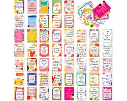 300 Motiverende Kaarten - Affirmatiekaarten - Complimenten Kaartjes - Trivia Cards - Mini Wenskaartjes - Positiviteit - Complimentenkaartjes Collega's - Affirmatie - Cadeau - Mindset - Positief Denken