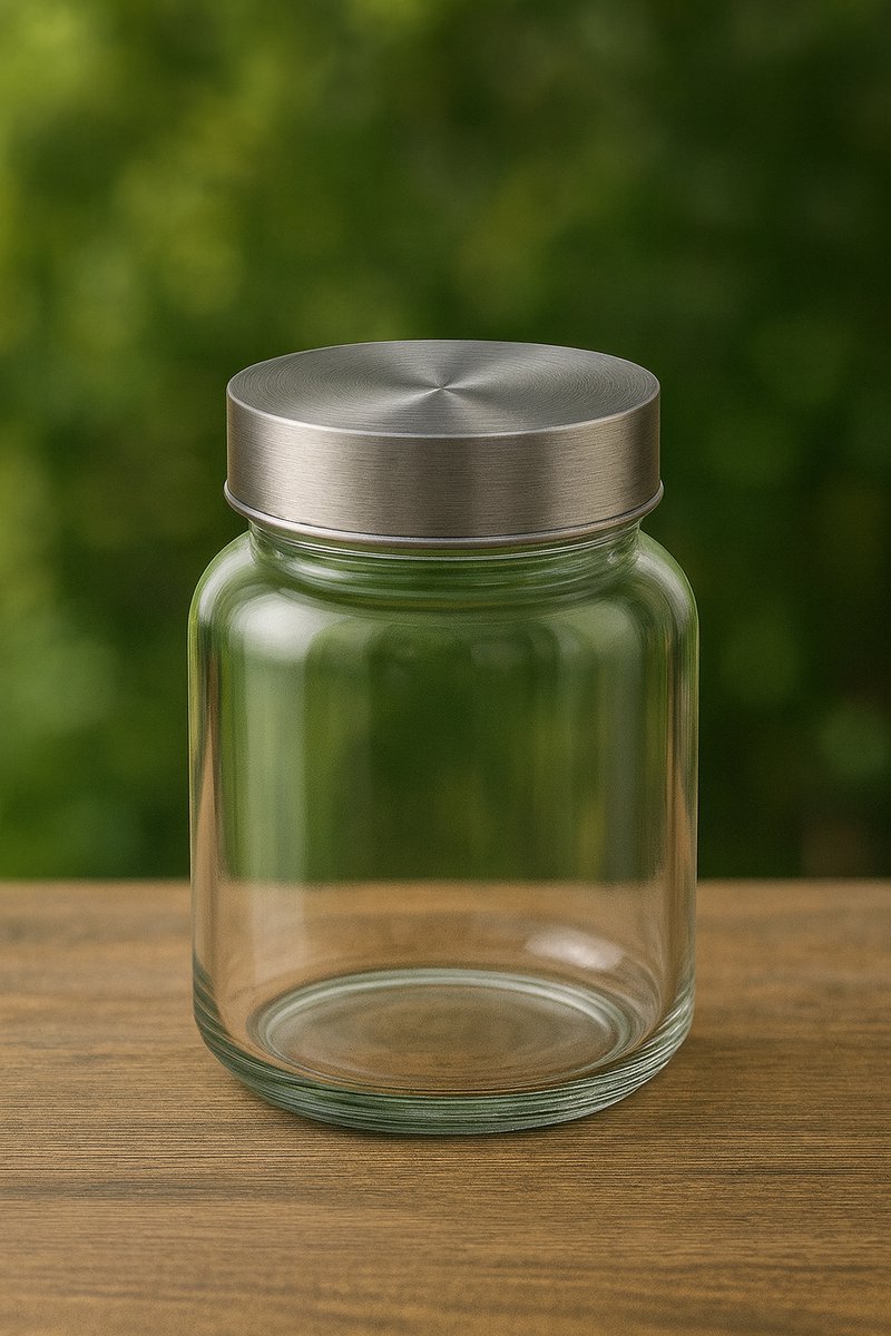 Kruidenpotje Glas met Metalen Deksel 150 ml 1 - Zeller