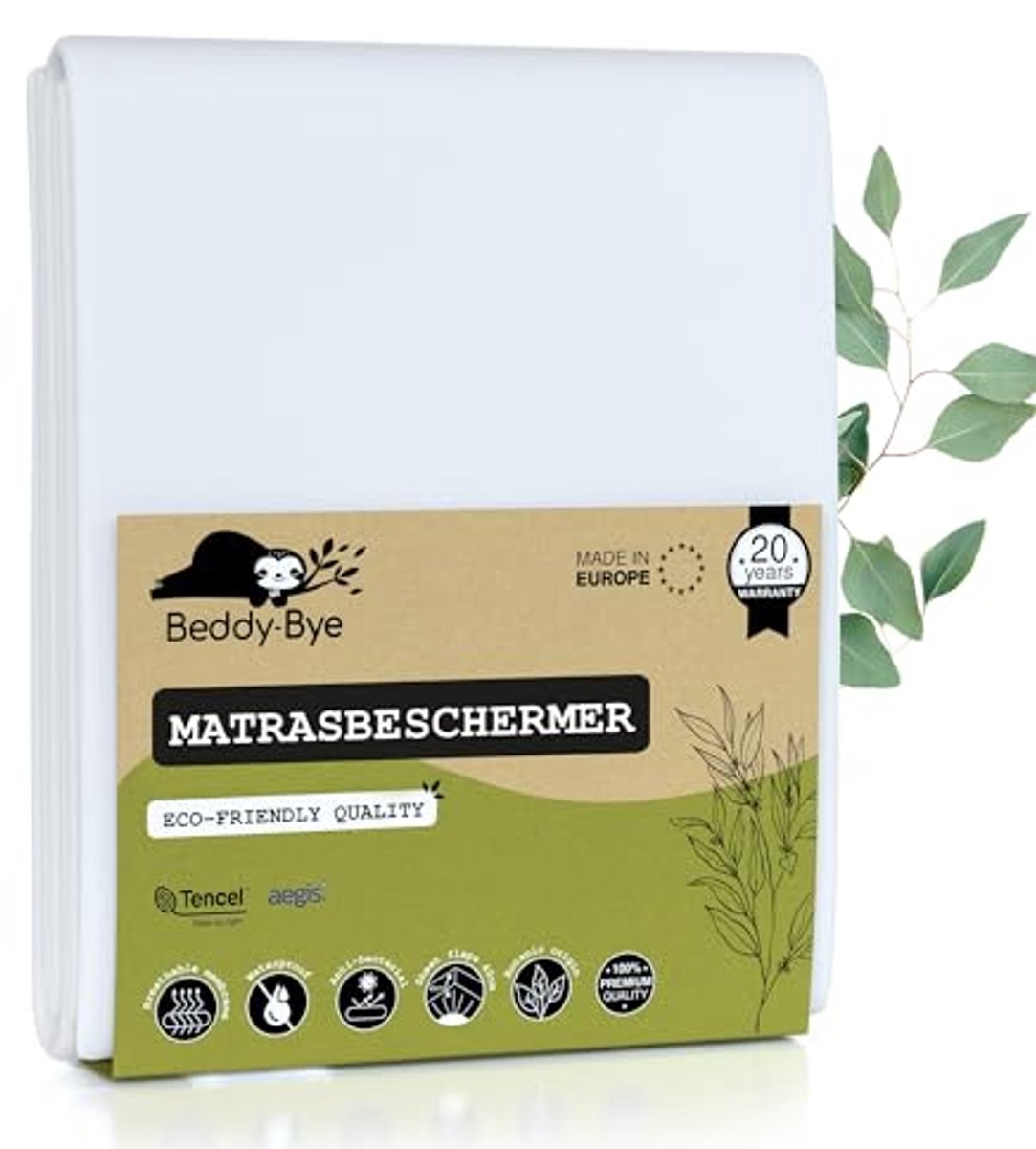 Waterdichte Matrasbeschermer 90x190 cm - Luxe Tencel Hoeslaken