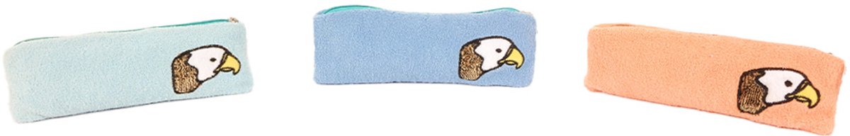PIA Soft Toys - Set van 3 Pluche Adelaar etuis - 3 ass. - 20 cm