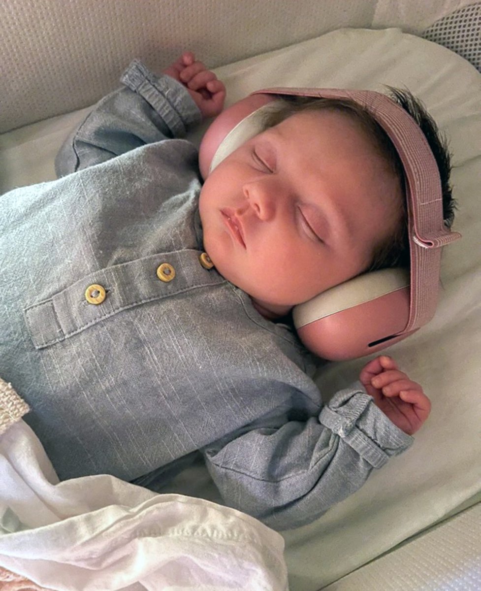 LUVION® Baby Gehoorbeschermer - Premium gehoorbescherming voor je baby - tot 3 jaar - Dusty Pink – foto 8