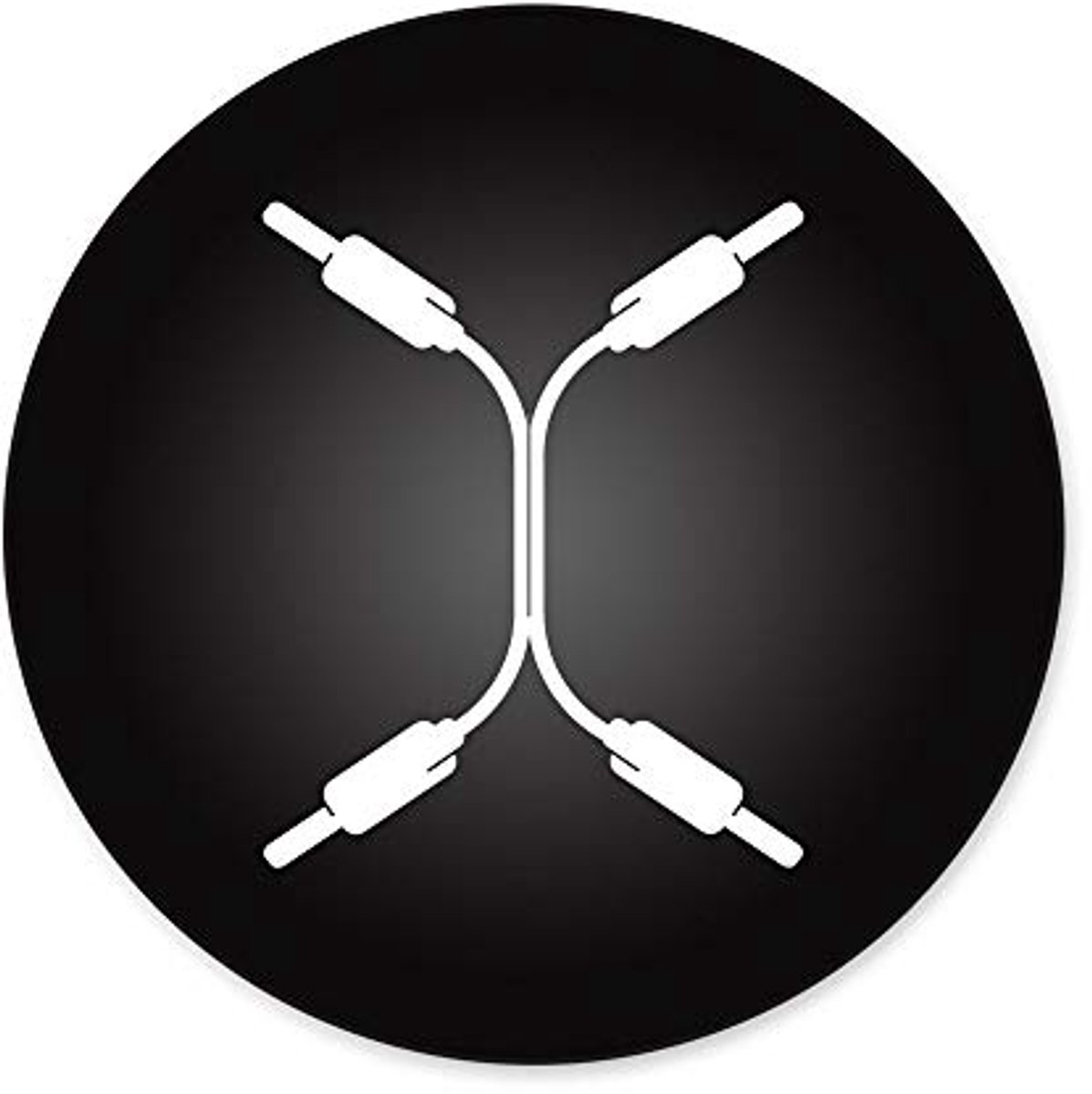 3 m Twin 2 RCA naar 2 RCA Audiokabel - Zwart