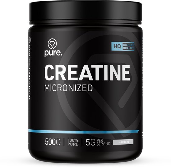 Pure. Creatine Monohydraat - Naturel - 500g - micronized poeder - creatine - sportvoeding