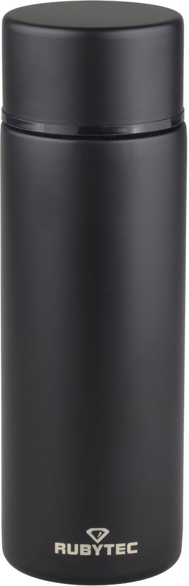 Rubytec Shira Quickshot - 120 ml - Thermosbeker - Espresso To Go - Vacuüm Drinkfles - Thermosfles - Handig Formaat - RVS Drinkfles - Urenlang Koud en Warm Drinken - Drinkfles - Zwart